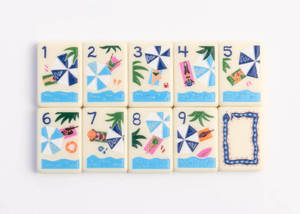 Portable Mahjong <b>Table</b> Cloth <b>Foldable</b> Mahjong Mat Printed Game Board for Travel Party - Product Image 2