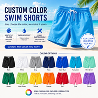 Shorts de bain personnalisés en tissu recyclé Spandex/Polyester à motif Paisley, de haute qualité, imperméables, légers, à séchage rapide et élastiques