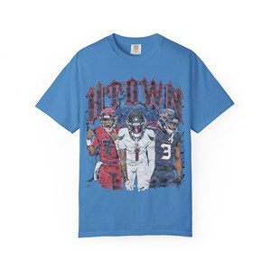 T-shirt de football 713 H-town Stroud Dell Lassiter (noir, rouge, gris, bleu marine) - Product Image 5