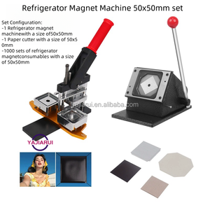 50*50mm vuông tay Báo Chí tủ lạnh nam châm máy làm tùy chỉnh hình ảnh tủ lạnh nam châm nút nhà sản xuất nút Máy Kit - Product Image 4