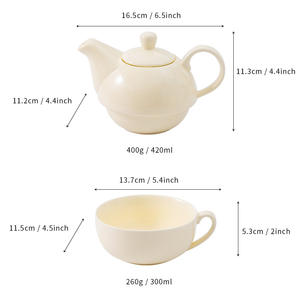 Service à thé en céramique rose en forme de cœur pour usage domestique, théière et tasses résistantes à la chaleur, coffret cadeau, été 2023, origine Chaozhou - Product Image 5