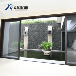 Porte coulissante en aluminium à pont thermique à haute efficacité énergétique, grande ouverture, double vitrage trempé Low-E, pour <span class=keywords><strong>cave</strong></span> à <span class=keywords><strong>vin</strong></span> intérieure de qualité supérieure - Product Image 2