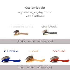 Usine en gros Logo personnalisé en bois chat toilettage produits démêlage peigne chien poils d'animaux toilettage peigne brosse - Product Image 6