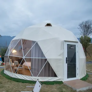 خيمة الإسكيمو ضد القالب والماء، خيمة الإسكيمو الجيوديسية، خيمة بقبة للفندق والحديقة، خيمة منتجع كبيرة فاخرة من كلوريد البولي فينيل