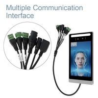 Écran tactile capacitif 8 pouces 1024*768, système d'exploitation Android 11, dispositif de contrôle d'accès tout-en-un, reconnaissance faciale biométrique, vision nocturne, réinitialisation