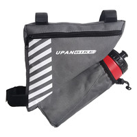 UPANBIKE Túi Đựng Bình Nước Xe Đạp Màu Xám Túi Khung Hình Tam Giác Xe Đạp Phụ Kiện Xe Đạp Túi Gắn Trên Ống Xe Đạp