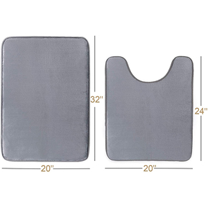 Fmt sản phẩm phòng tắm Non-Slip rắn mô hình tắm Thảm mềm thấm Bộ nhớ bọt Bathmat nhà vệ sinh Thảm Tắm <span class=keywords><strong>Mat</strong></span> - Product Image 1