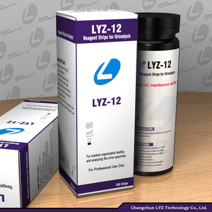 Kit de test rapide vétérinaire chinois, bandelettes de test rapide de microalbumine urinaire à <span class=keywords><strong>12</strong></span> paramètres, instruments d'analyse clinique - Product Image 1