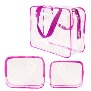 ถุงพลาสติกใสกันน้ำ PVC ราคาถูก ใช้ซ้ำได้ มีซิปแบบสามมิติ สำหรับจัดเก็บ - Product Image 1