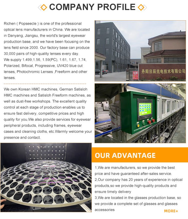 Chinese Factory Single Vision Blue Block Medicated Photochromic - Main Image