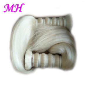 <span class=keywords><strong>Capelli</strong></span> di Yak 100% Naturali per <span class=keywords><strong>Extension</strong></span>, Lunghezza 70-85cm, Colore Bianco Naturale, 1kg Non-Remy, Lisci, Doppia Trama a Macchina, <span class=keywords><strong>Bianchi</strong></span> - Product Image 1