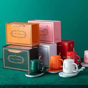 New Stock and Custom Logo Business Gift Set Cup Heating Pad Temperature Control Smart Coffee Mug Smart Insulation Cup Warmer - Product Image 2