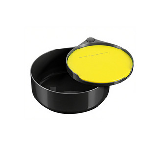 Floating Bait Tray Double Layer Black 18cm Diameter Fishing Bait <b>Storage</b> <b>Box</b> Multi Purpose Outdoor Use - Product Image 1