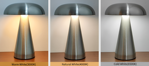 Lampe de table sans fil Hotsale en métal doré nordique, forme champignon, avec contrôle tactile et 3 couleurs de lumière, pour décoration moderne de la maison - Product Image 5