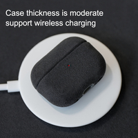 Pour Alcantara pour AirPods 1/2/3/4/Pro 2 étui étui pour écouteurs durable avec matériau élégant