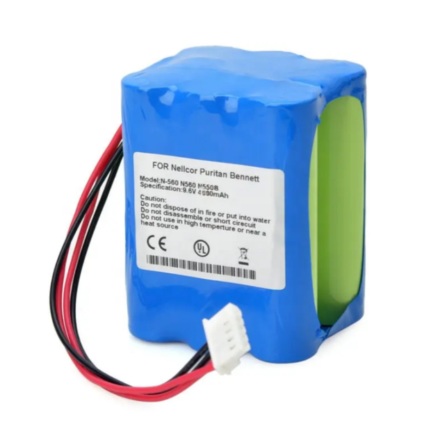 M6008-O RHINO POWER Battery for Pulse Oximeter Covidien Nellcor Puritan Bennett N550B N560 N-550 N-600 M6008-0 9.6V 4000mAh NIMH