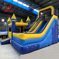 Château gonflable PVC d'extérieur et d'intérieur, toboggan, trampoline, parc de jeux, installation facile, taille personnalisée, vente chaude