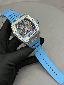Popular Waterproof High End <b>Watch</b> Blue <b>Rubber</b> Strap Stainless Steel <b>Watch</b> for Men for Sports Diving <b>Watch</b> - Product Image 4