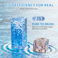 Système d'osmose inverse électrique sous évier 600GPD |   Filtre à eau par osmose inverse sans réservoir avec affichage TDS et auto-nettoyage