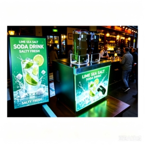 Póster EL para Refrigeradores, Congeladores, Cafeteras y Máquinas Expendedoras. Adhesivo para una Fácil Instalación en Cualquier Superficie Plana - Product Image 4