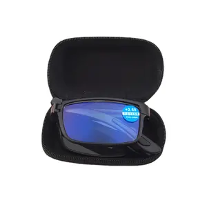 안티 블루 레이 접는 돋보기 남성 여성 접이식 디옵터 광학 컴퓨터 빈티지 안경 고글