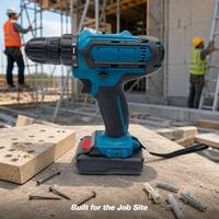Perceuse à percussion sans fil 12V au lithium-ion, multifonctionnelle, professionnelle, 2 vitesses, kit d'outils OEM, boîte de rangement pour outils à main, 65 Nm max.