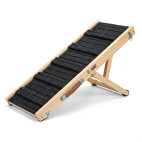 Rampe pliable pour animaux de compagnie, escalier combiné, barres antidérapantes, bois de pin massif, poignée de transport facile, support stable, convient aux chiens et aux chats, pour la maison