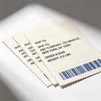 Etiquetas Térmicas de Microcódigo de 2x1 Pulgadas, Perforadas con Precisión, en Rollo, para el Seguimiento de Joyería y Piezas Electrónicas