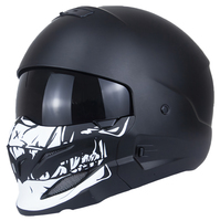Casque de moto modulaire certifié 3C, mentonnière amovible