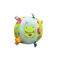 Jouet sonore en peluche pour animaux de compagnie, balle avec rembourrage en coton PP et doublure en maille ; Jouet interactif anti-stress pour chiens de petite/moyenne/grande taille