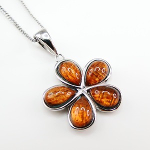 Collar con colgante de flor de Plumeria de madera <span class=keywords><strong>Koa</strong></span> joyería Hawaiana de Plata de Ley 925 - Product Image 4