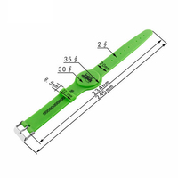 Bracelet de contrôle d'accès réutilisable en silicone réglable avec puce active RFID UHF