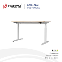 Bureau de travail à domicile moderne et contemporain en acier, réglable en hauteur électriquement, ergonomique, pour jeux et ordinateur, avec levage silencieux