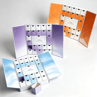 Boîtes cadeaux de Noël personnalisées en carton recyclé rigide, carrées, mates, pour calendrier de l'avent, boîtes surprise