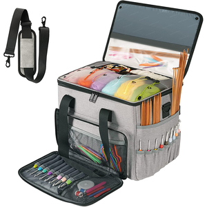 Factory price Yarn Crochet Bag Yarn Knitting Tote Yarn Bag Storage for Needles Hooks
