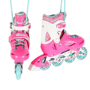 Patins à roulettes pour enfants, taille réglable, cadre en aluminium antidérapant, patins à roulettes sportifs pour enfants, code S M L - Product Image 4