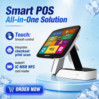 Terminal POS All-In-One Layar Sentuh Kapasitif 15-Inci untuk Penggunaan di Supermarket, Restoran, dan Mesin Kasir
