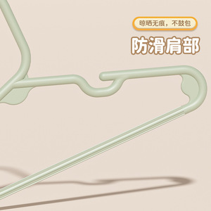Childrens <b>Plastic</b> Hangers Colorful No Trace Anti Slip Clothes <b>Rack</b> For Kids Clothing Organizer Hook Type Rectangle Shape - Product Image 3