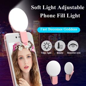 Portable Rechargeable LED Camera Selfie Ring Light Customize Design Flash Mobile Cell Phone Beauty Live Filling Mini Lamp - Product Image 5