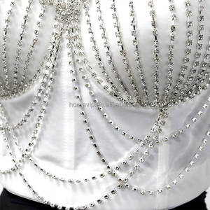 BL28 مثير مشد حجر الراين قمم للنساء Samba Blink كريستال شرابة مشد - Product Image 5