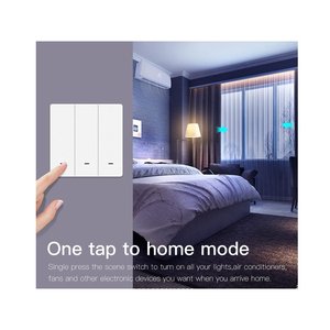 ไฟบ้านอัจฉริยะ 3 ปุ่ม Mesh BLE สำหรับสวิตช์บลูทูธ พร้อม 9 โหมดการทำงาน ใช้พลังงานจากแบตเตอรี่ และรองรับการเชื่อมต่อแอป Tuya - Product Image 5