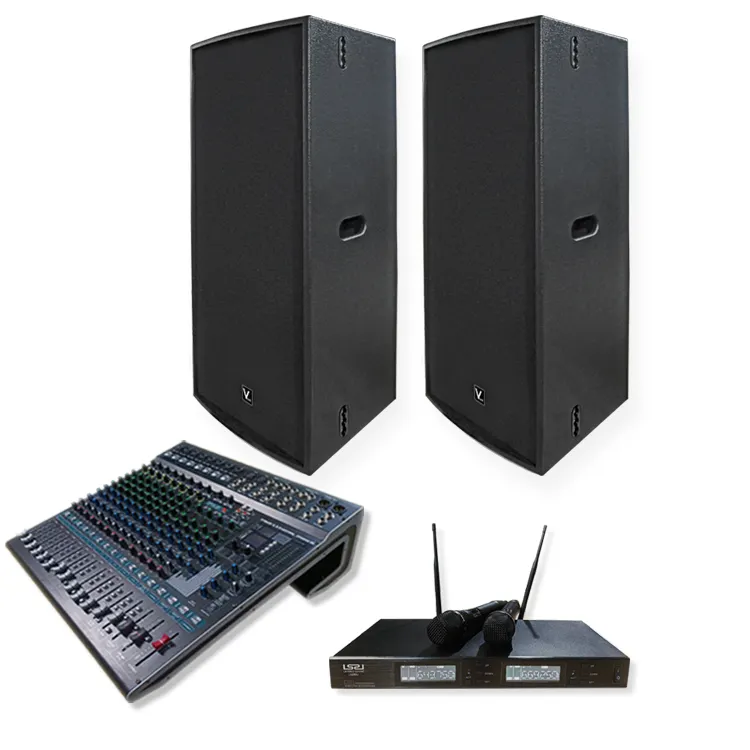 Vt5152/QU-16/Ls680u Muzieksysteem Volledige Set 15-Inch Outdoor Grote Podiumvoorstelling Bruiloft High-Power Luidspreker Ktv Bar Audioset