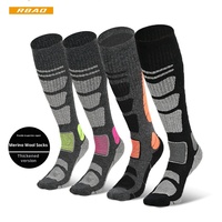 Hiver Nouveau Randonnée Alpinisme Ski Chaussettes Crew Tricoté Laine Mérinos Epaisse Long Tube Vente en Gros