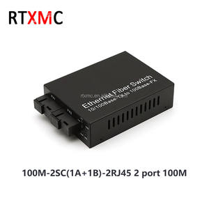 <span class=keywords><strong>Convertidor</strong></span> de medios de fibra óptica RTXMC 10/100M Rj45 a transceptor Sc fibra única 25km 1310/1550nm 2SC 2RJ45 fibra media <span class=keywords><strong>Conv</strong></span> - Product Image 5