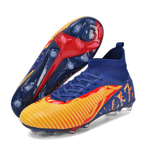 <span class=keywords><strong>Botas</strong></span> de Fútbol para Niños y Niñas, Tacos Largos para Césped <span class=keywords><strong>Artificial</strong></span>, Entrenamiento Deportivo de Otoño, Material de PU - Product Image 5
