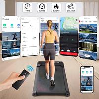 Tapis de marche électrique pliable sous le bureau 0,75 CV avec écran LED, contrôle par application, vitesse réglable de 1 à 10 km/h pour usage domestique