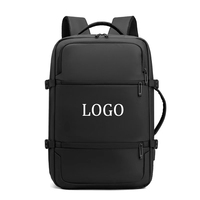 Mochila de Negocios de Nailon Expandible, Impermeable, con Carga USB, Diseño Ergonómico y Múltiples Compartimentos, Personalizable con Logotipo OEM/ODM
