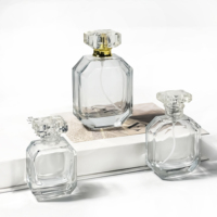 Flacon de parfum vide de forme unique, atomiseur de parfum, boîte cosmétique, huile d'olive, 30ml 50ml 100ml, vaporisateur de luxe en verre avec pompe OTES