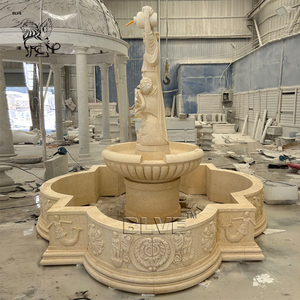 Fuente de Agua Escalonada con Estatuas de Mármol de Estilo Moderno y Simple para Decoración de Jardín de Hotel o Resort al Aire Libre, Fabricación Personalizada - Product Image 6