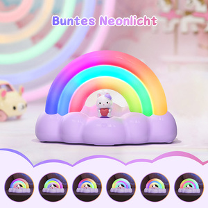 Lampe de chevet LED RGB à changement de couleur, commande tactile, rechargeable, lumière d'ambiance pour chambre à coucher et chambre d'enfant - Product Image 6